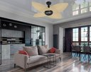 Ver imagem 2 de Ventilador de Teto Office Jet Aspen Venti-delta Preto Rattan Natural 220v