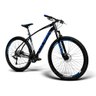 Bicicleta aro 29 GTS I-vtec SX Freio a disco 27 Marchas Rosca com Suspensão 21 Preto / Azul - 2