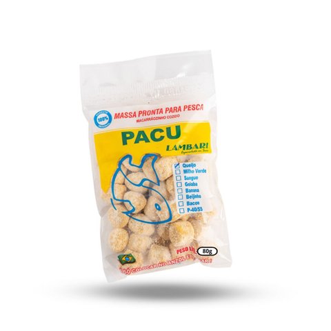 Kit 10 Massa Pronta Pacu Queijo 80g Pesca - Lambari