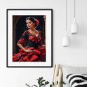 Ver imagem 1 de Quadro Umbanda Cigana Pombagira - 60x48cm:madeira Branca