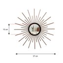 Ver imagem 4 de Espelho decorativo de parede redondo com moldura pequeno Mini Cintilante Rose Gold