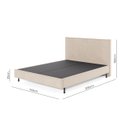 Ver imagem 3 de Cama Casal One Com Cabeceira Moderna Robusta Com Pé Eucalipto