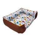 Ver imagem 2 de Caminha para Cachorro Retangular Caramelo 100% Algodão Duz Pets - Espaço e Conforto para Esticar:m