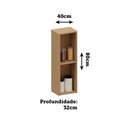 Ver imagem 2 de Armário Aéreo para Cozinha 40cm 1 Porta Lúmina Luciane Móvei Freijó/freijó