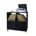 Ver imagem 1 de Aparador Cubos Preto 80x40x94 com 2 Portas - Sonore