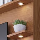 Ver imagem 7 de Estante Home Sala de Estar 200cm Navagio Led Freijó/Cinza G73 - Gran Belo