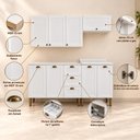 Ver imagem 5 de Cozinha Compacta Modulada 4 Peças 8 Portas 3 Gavetas 190cm Provençal - Mademovel