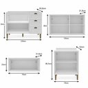 Ver mais imagens de Cozinha Compacta Modulada 4 Peças 8 Portas 3 Gavetas 190cm Provençal - Mademovel