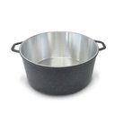 Ver imagem 1 de Panelão Fundido Alumínio Batido 36cm Panela Grande - Preto
