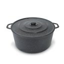 Ver imagem 3 de Panelão Fundido Alumínio Batido 36cm Panela Grande - Preto