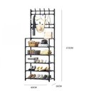 Ver imagem 5 de Estante Modular 5 Prateleiras Arara Cabideiro e Sapateira