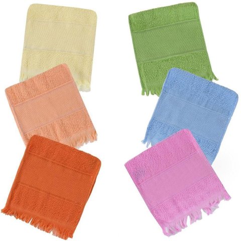 Kit 35 Toalhas Social Fina Bianca 100% Algodão Toque Macio Boa Absorção Barra Etamine 21x31cm