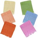 Ver imagem 1 de Kit 35 Toalhas Social Fina Bianca 100% Algodão Toque Macio Boa Absorção Barra Etamine 21x31cm