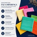 Ver imagem 2 de Kit 35 Toalhas Social Fina Bianca 100% Algodão Toque Macio Boa Absorção Barra Etamine 21x31cm