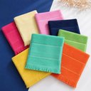 Ver imagem 4 de Kit 35 Toalhas Social Fina Bianca 100% Algodão Toque Macio Boa Absorção Barra Etamine 21x31cm