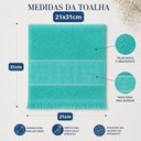 Ver mais imagens de Kit 35 Toalhas Social Fina Bianca 100% Algodão Toque Macio Boa Absorção Barra Etamine 21x31cm