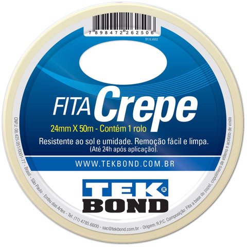 Fita Crepe Atb 24mm X 50mt - Tekbond 21111024500