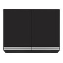 Ver imagem 2 de Armário Aéreo 67cm 2 Portas Califórnia Preto - Lumil Móveis