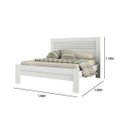 Ver mais imagens de Quarto de Casal Completo com Guarda-Roupa, Cama e Painel de TV Aurora Espresso Móveis