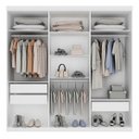 Ver imagem 3 de Quarto de Casal Completo com Guarda-Roupa, Cama e Painel de TV Aurora Espresso Móveis