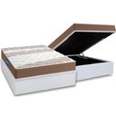 Ver imagem 1 de Cama Box Baú Casal: Colchão Espuma D33 Probel Guarda Costas + Base CRC Courano White(138x188)