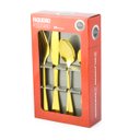 Ver imagem 3 de Faqueiro Conjunto Jogo Talheres Inox 24 Peças Luxo:DOURADO