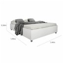 Ver imagem 3 de Quarto de Casal Completo com Guarda-Roupa, Cama Box e 2 Mesa de Cabeceiras Livia Espresso Móveis