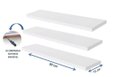 Ver imagem 2 de Kit 3 Prateleiras 60x15 com Suporte Invisível