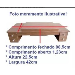 Móvel para Máquina de Costura Doméstica com 4 Gavetas - 5