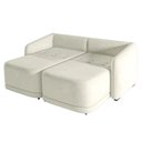 Ver imagem 3 de Sofá Cama Modulado Retrátil e Reclinável Decorativo Varsóvia 176cm Veludo Bege G33 - Gran Belo