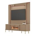 Ver imagem 2 de Kit Painel Maresias e Rack Juquehy C/ Iluminação Led Tv 75” - Fendi/ Freijó