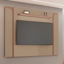 Ver imagem 3 de Kit Painel Maresias e Rack Juquehy C/ Iluminação Led Tv 75” - Fendi/ Freijó