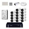 Kit Completo 14 Câmeras de Segurança Intelbras Vhl 1220 B + DVR Intelbras + HD para - 2 Tb - 1