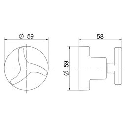 Acabamento para Registro Docol Novo Trio 01257906 - 4