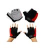 Luva Ciclismo Gel Preto e Vermelho Meio Dedo Mtb Speed Bicicleta:gg - 5