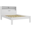 Ver imagem 1 de Cama Casal 140cm com Nichos Zuri Branco S01 - Mpozenato