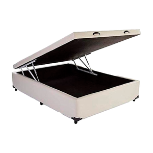Cama Box Baú Casal Suede 138x188 Bege