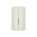 Ver imagem 1 de Guarda Roupa Closet Casal de Canto Oblíquo Mc05 Seletto C- 2 Portas e 3 Gavetas Areia - Henn