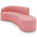 Ver imagem 2 de Sofá 4 Lugares para Sala 220cm Orgânico Wendi Suede Rosê I01 - Mpozenato