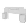 Cabeceira para Cama Box 2 Mesa de Apoios Flex Valeria Carmolar - 3