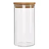 Pote Hermético Vidro C/ Tampa de Bambu 1500 Ml 10x15cm - 1