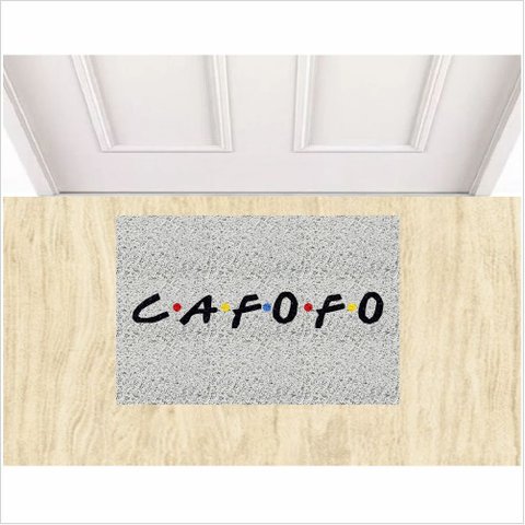 Tapete Capacho C a F o F o / Cafofo 60x40cm.