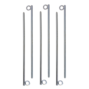 Estaca P/Jardinagem Sustentação de Plantas 50cm 06 Unidades Aço Ca-50 (6Mm)