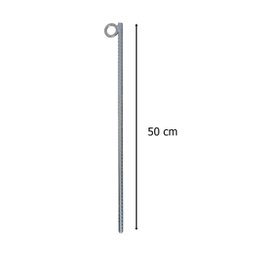 Estaca P/Jardinagem Sustentação de Plantas 50cm 06 Unidades Aço Ca-50 (6Mm) - 2