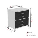 Ver imagem 3 de Mapoteca 10 Gavetas Map10 120,4cm X 122,3cm Aço