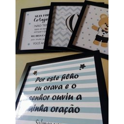 Quadros Por este filho orava Seja forte e corajoso urso rei:Preto - 3