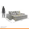 Sofá Reclinável 4 Lugares 250cm Dallas - 8
