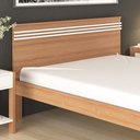 Ver imagem 3 de Cama de Casal Madeira CM8009 Amêndoa/Branco - Tecno Mobili