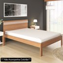 Ver imagem 2 de Cama de Casal Madeira CM8009 Amêndoa/Branco - Tecno Mobili