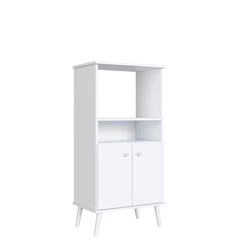 Armário Balcão Torre-quente 60x123,5cm 2 Portas Branco Bcfor0021